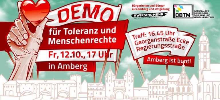 12. Oktober – Demo gegen den Besuch von Alice Weidel in Amberg